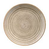 Bonna China Earth dia.10"  Round Brown Porcelain Plate (Set of 4)